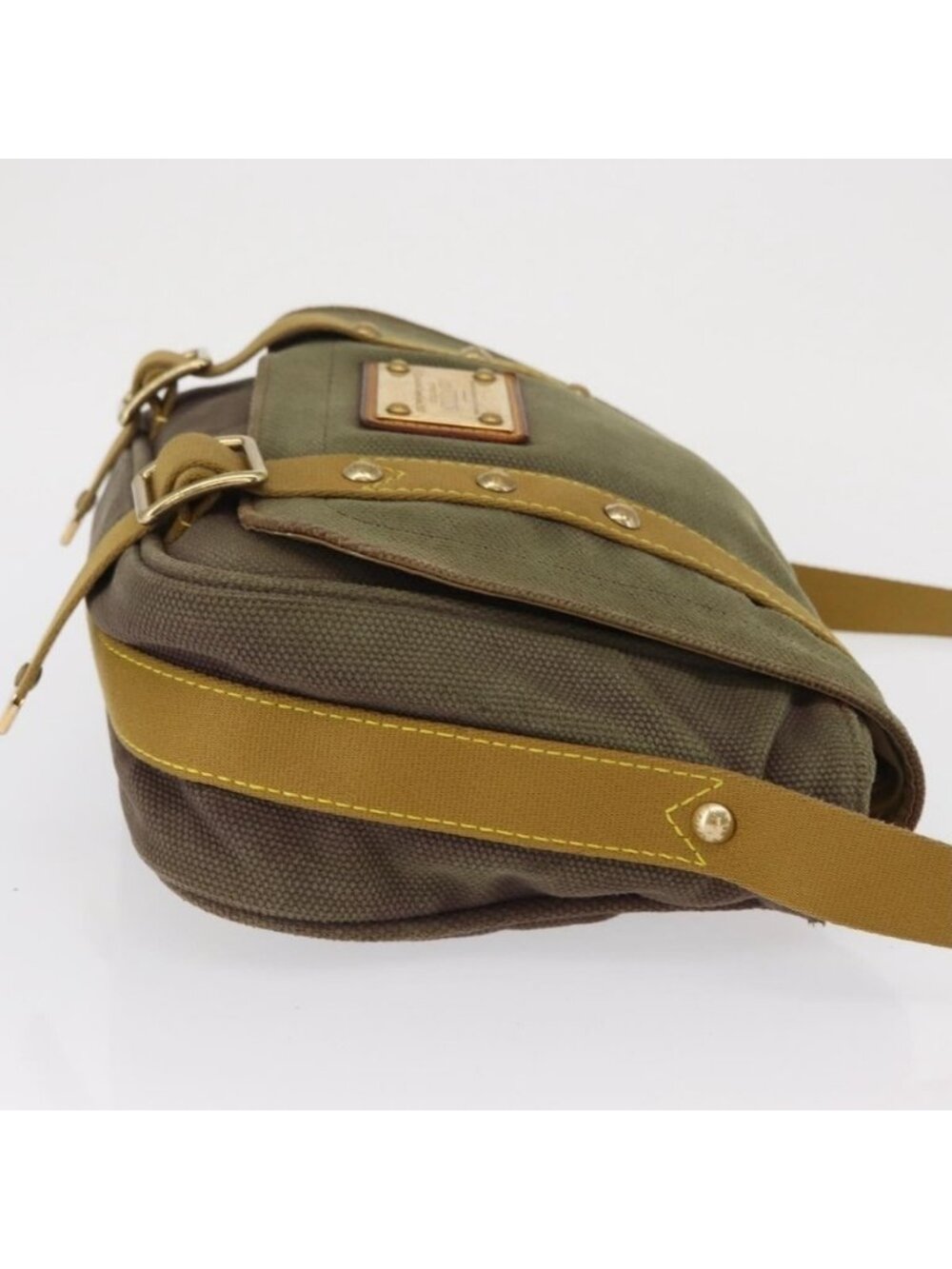 Authentic LOUIS VUITTON Antigua Buzzus PM Shoulder Bag Brown M40080 LV - Picture 10 of 16